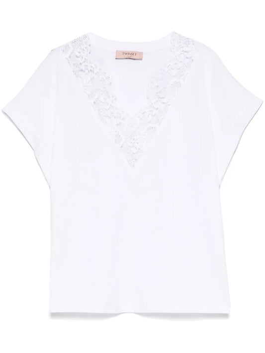 Lace-Detail T-Shirt
