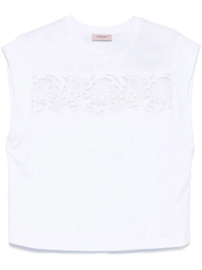 Lace-Detail T-Shirt