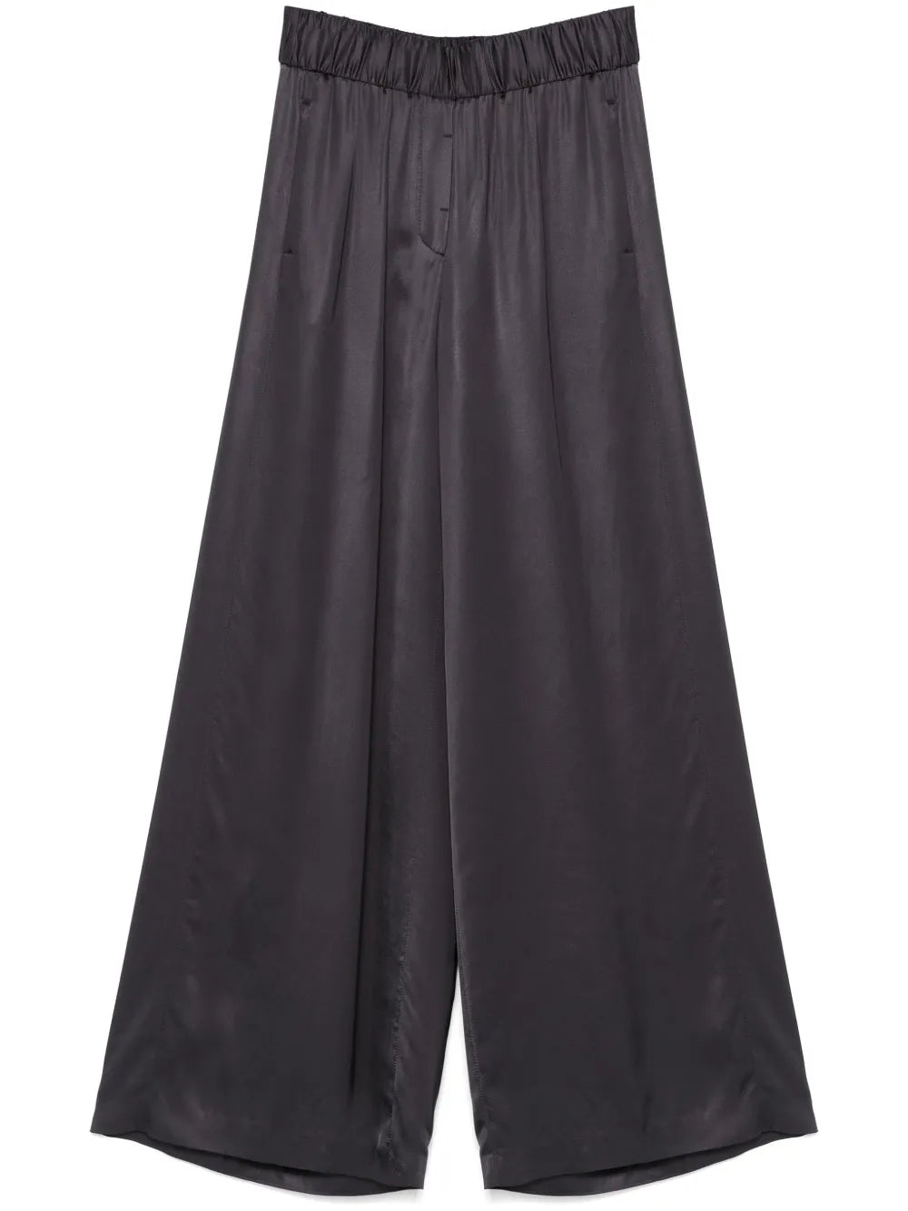 Pleated Wide-Leg Trousers