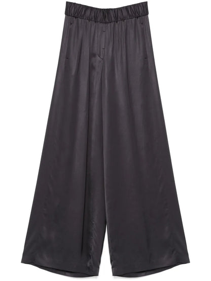 Pleated Wide-Leg Trousers