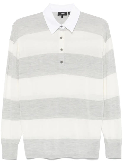 Striped Polo Top