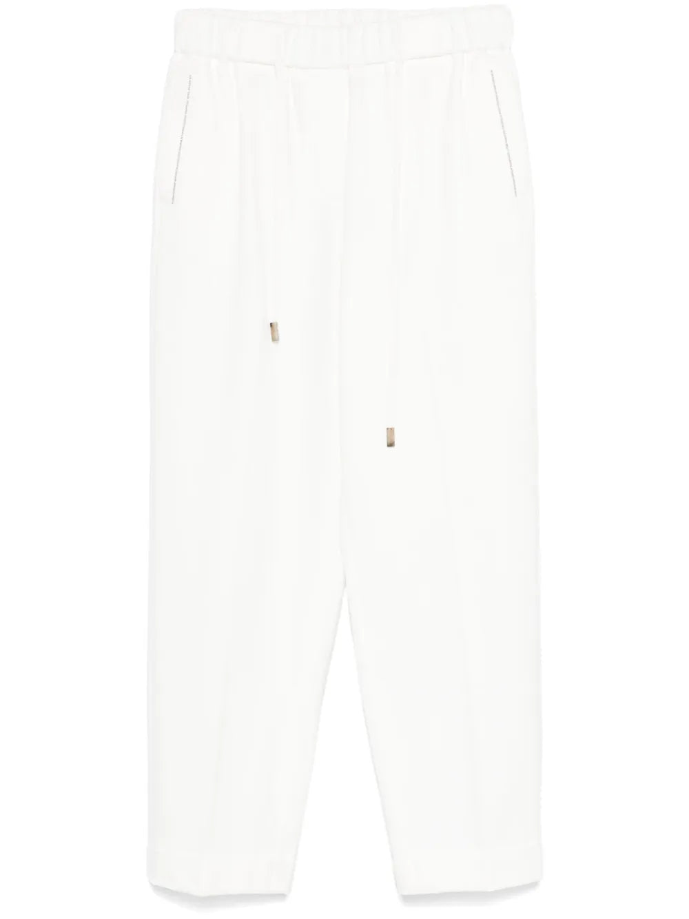 Beaded Trim-Detail Trousers