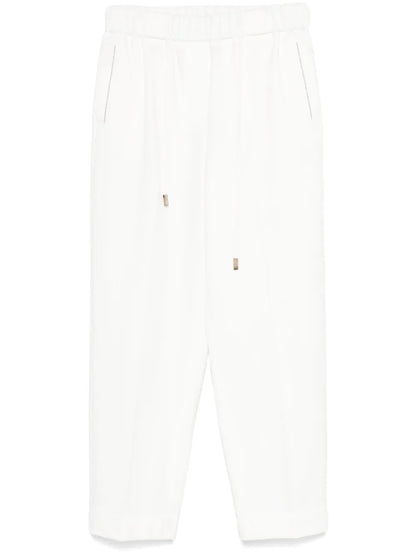 Beaded Trim-Detail Trousers