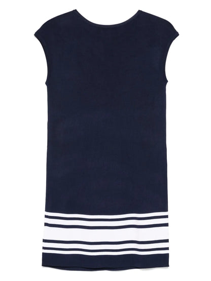 Stripe-Detail Short Dress
