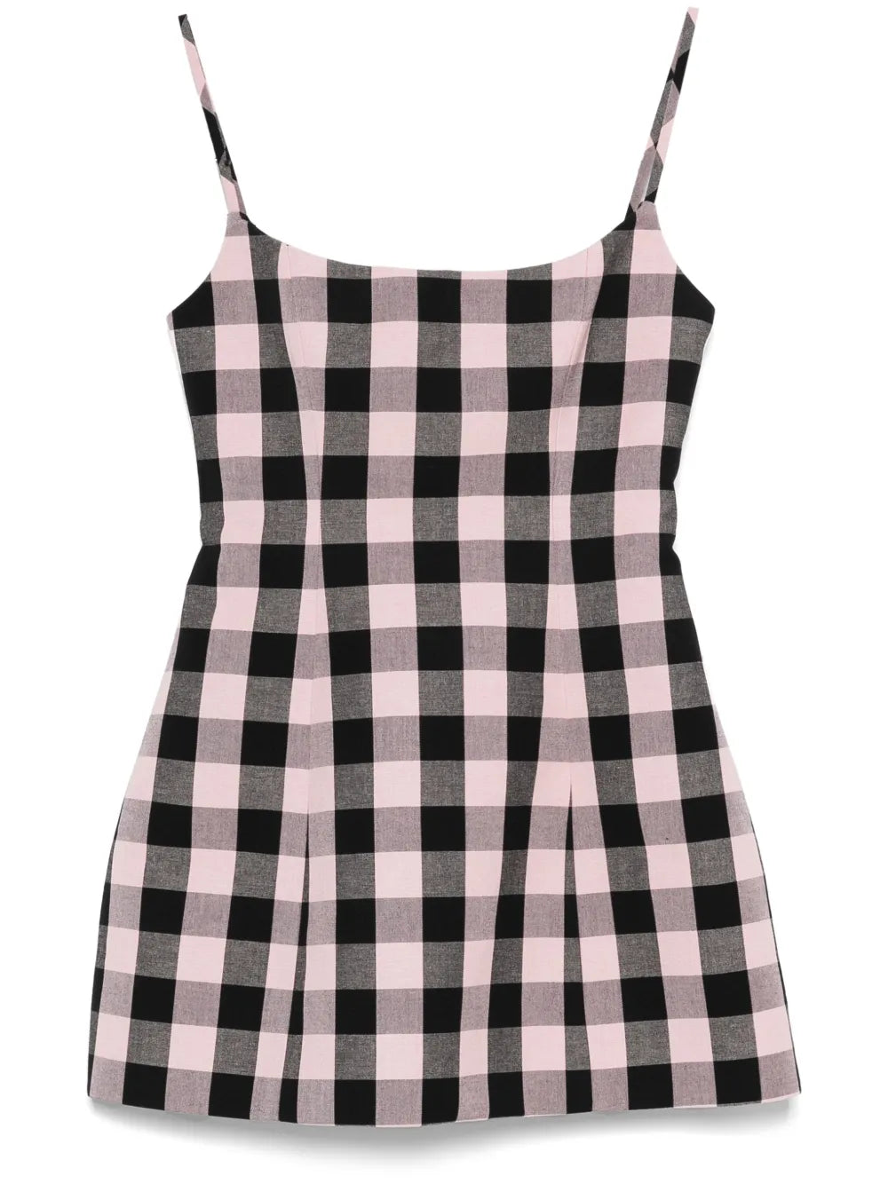 Gingham-Check Mini Dress