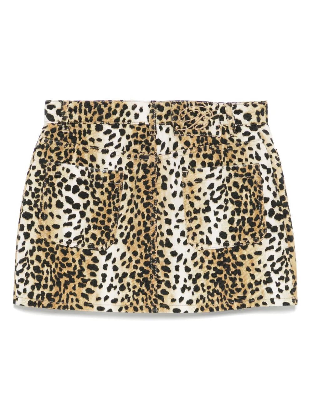 Leopard-Print Mini Skirt
