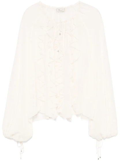Georgette Ruffled Blouse