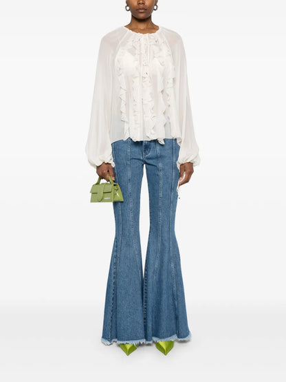 Georgette Ruffled Blouse