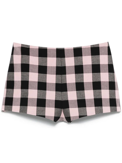 Gingham-Check Shorts