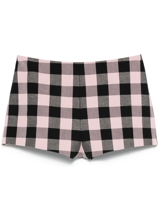 Gingham-Check Shorts