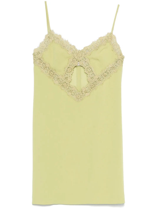 Corded-Lace Mini Dress