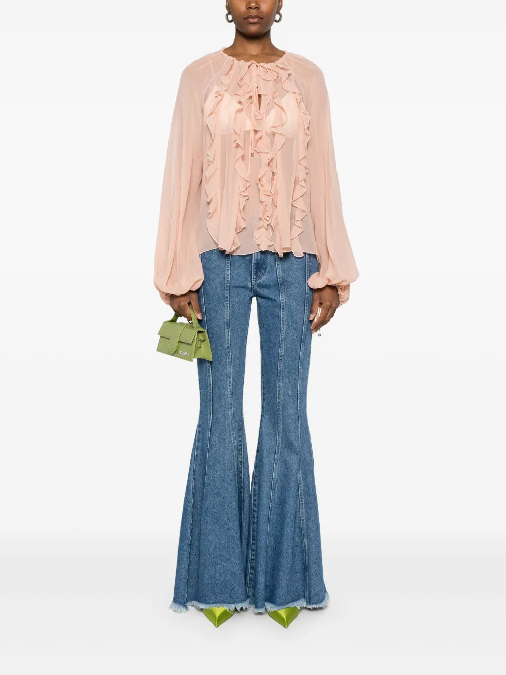 Georgette Ruffled Blouse