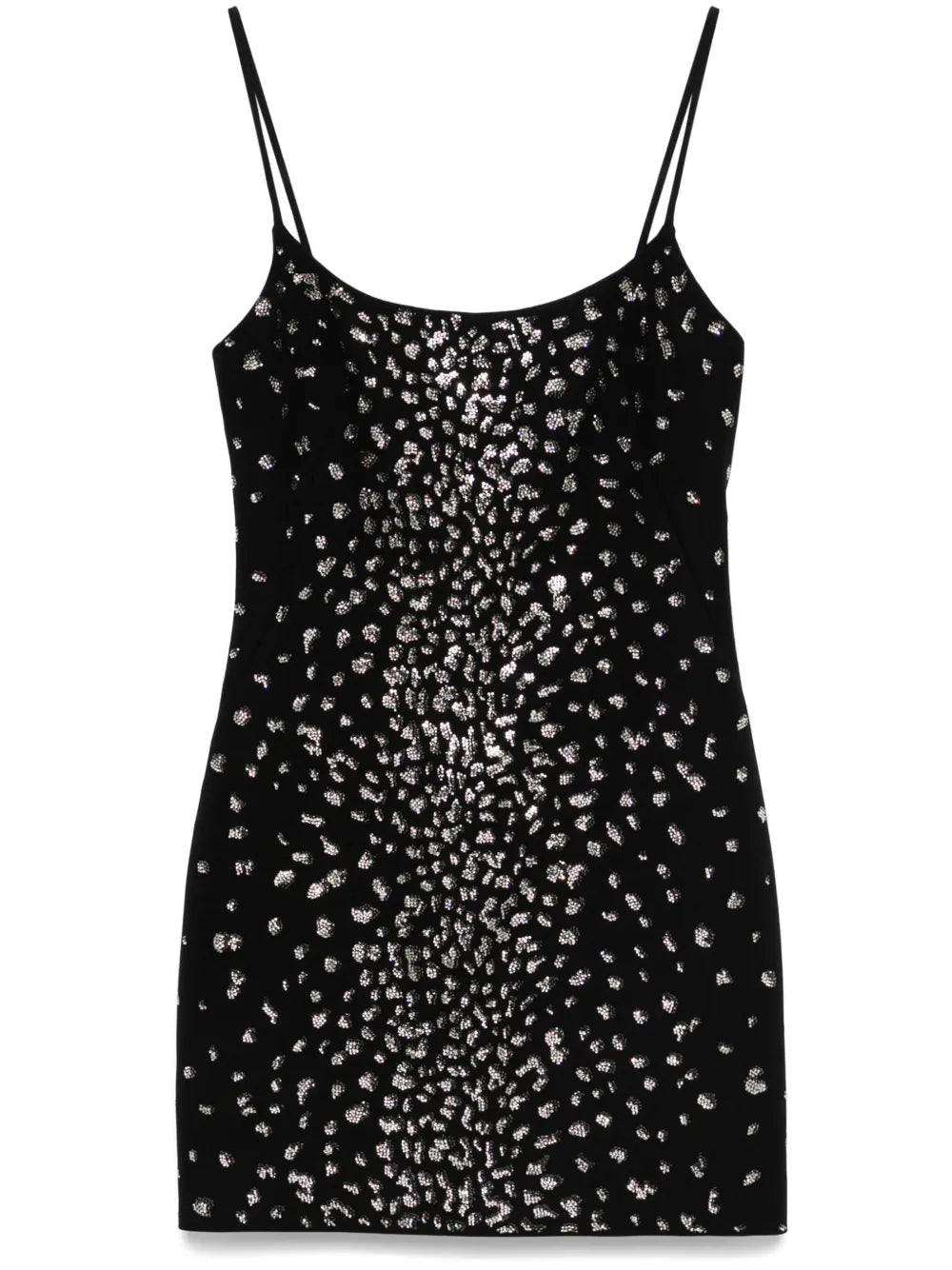 Crystal-Embellished Mini Dress
