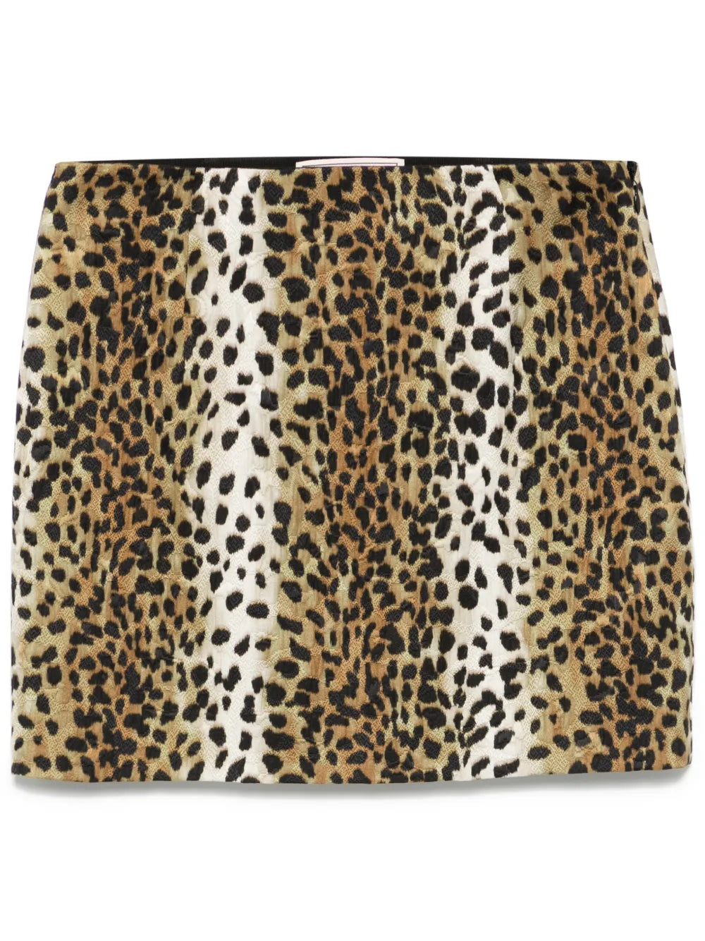 Leopard-Print Mini Skirt