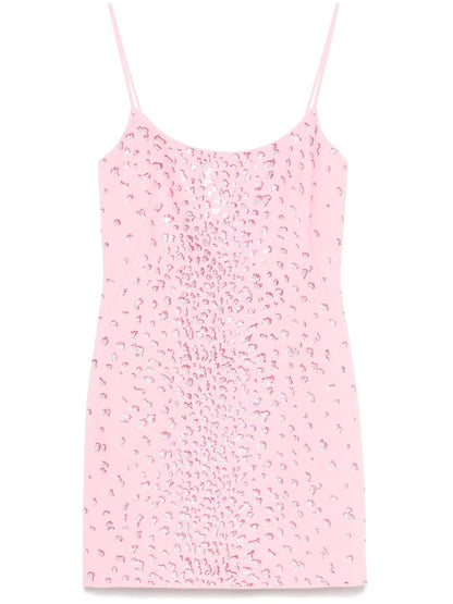 Crystal-Embellished Mini Dress