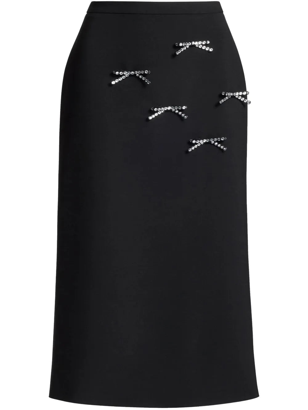 Bow-Detail Midi Skirt