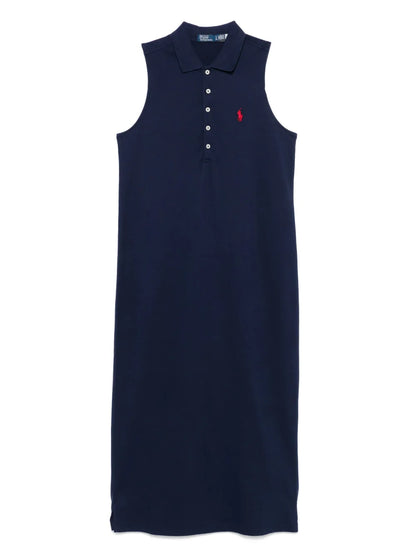 Polo Pony-Embroidered Mid Dress