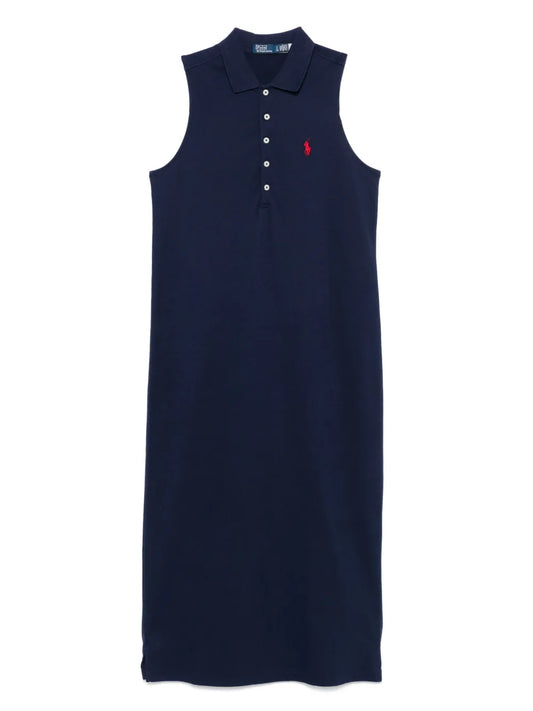 Polo Pony-Embroidered Mid Dress