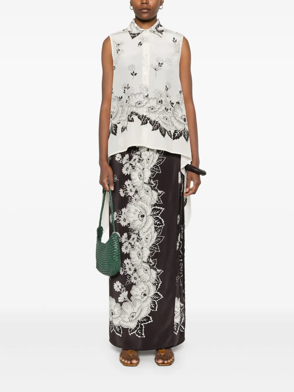 Floral-Print Maxi Skirt