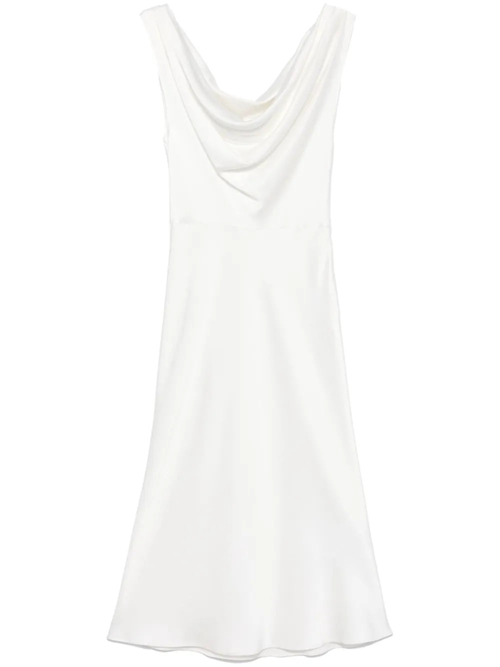 Cowl-Neck Midi Dress