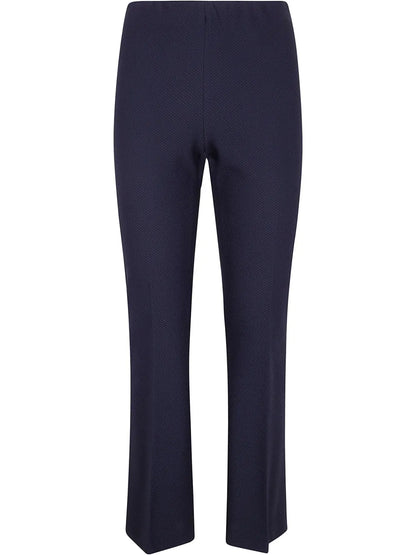 Honeycomb-Knit Trousers