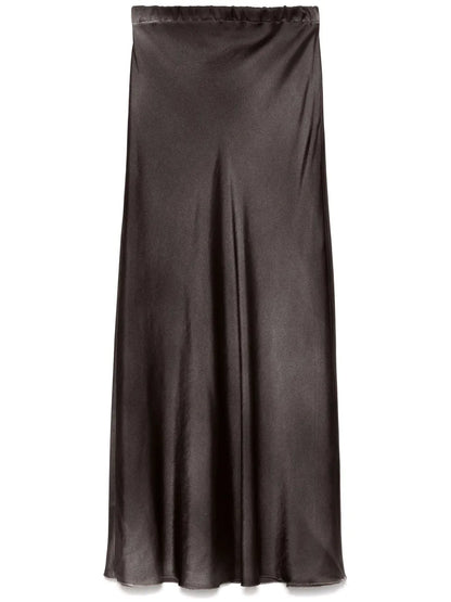 Satin Midi Skirt