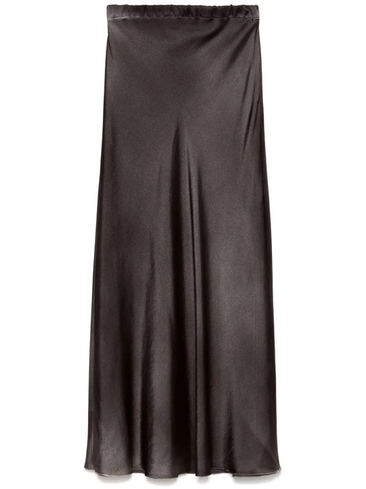 Satin Midi Skirt