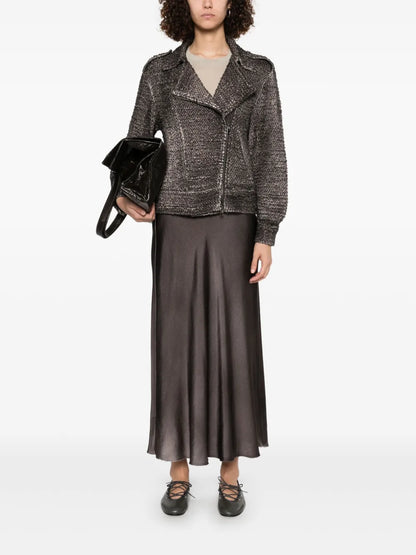 Satin Midi Skirt
