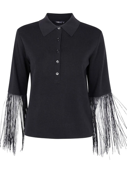 Fringed Polo Shirt