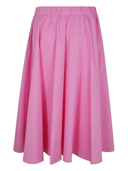Cotton Midi Skirt