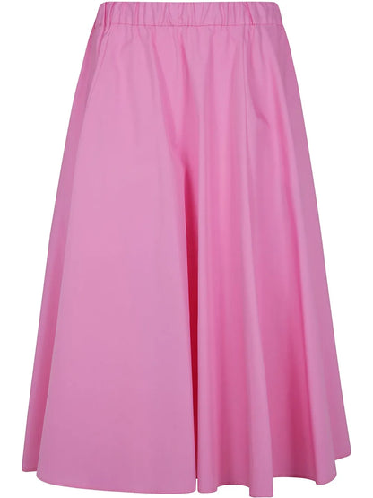 Cotton Midi Skirt