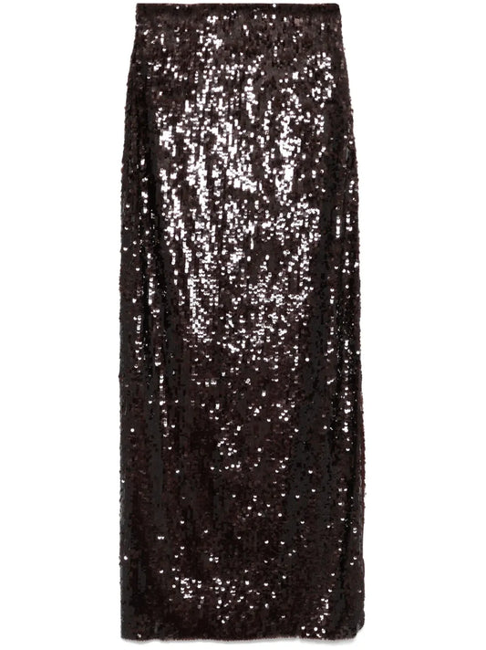 Sequinned Maxi Skirt