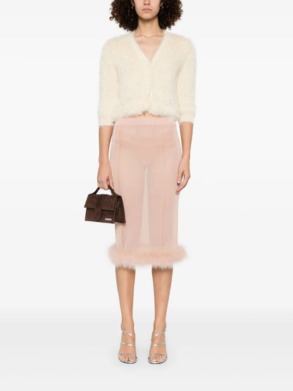 Sheer Midi Skirt