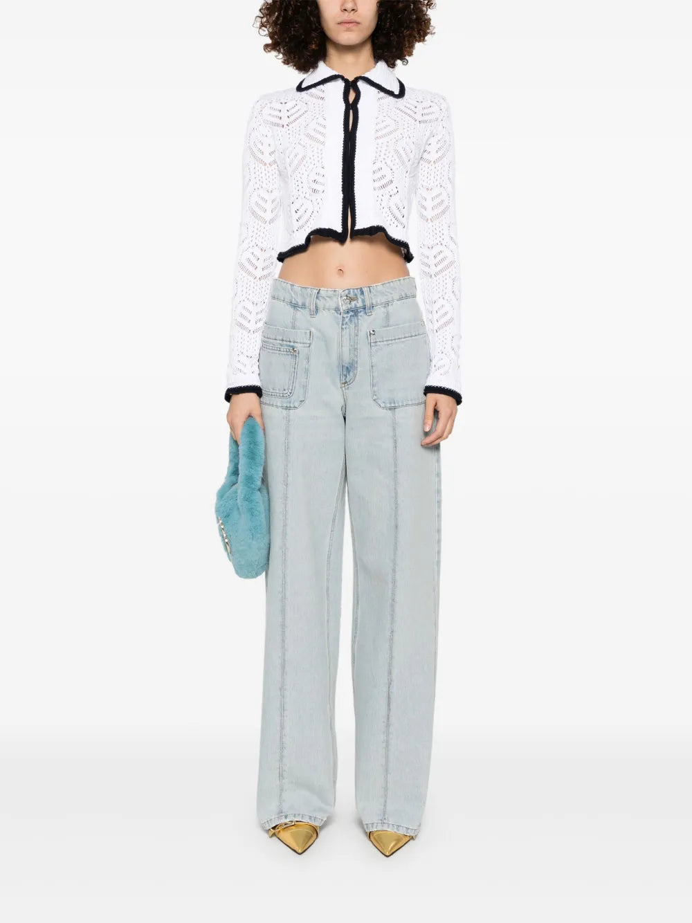 Logo-Embroidered Jeans