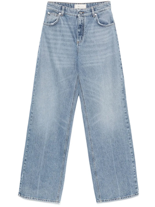 Logo-Embroidered Jeans