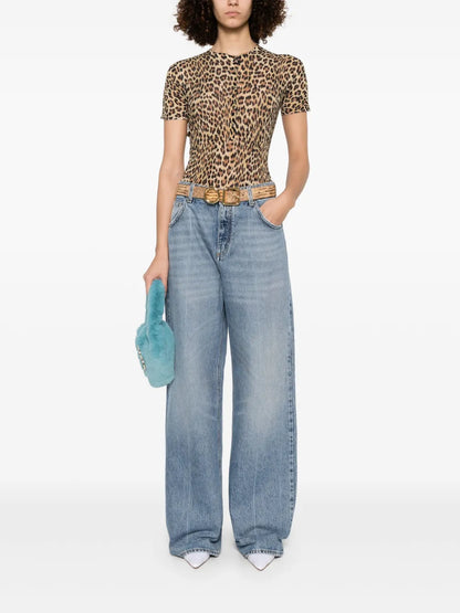 Logo-Embroidered Jeans