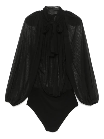 Point D'Esprit Tulle Bodysuit