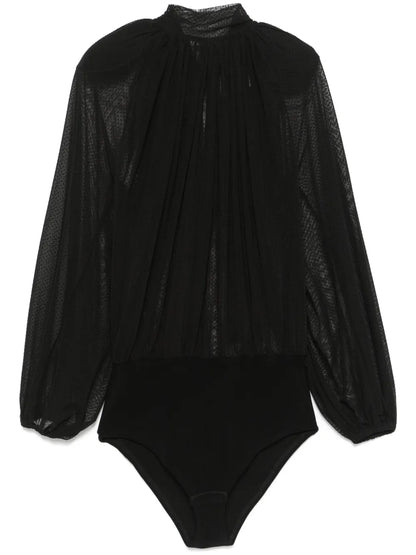 Point D'Esprit Tulle Bodysuit