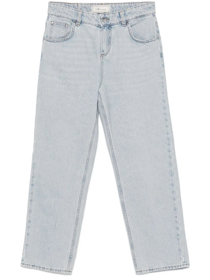 Logo-Embroidered Jeans