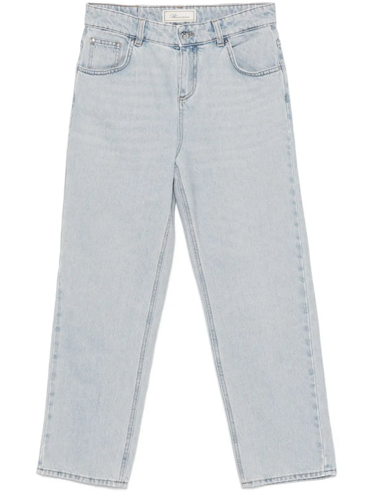 Logo-Embroidered Jeans