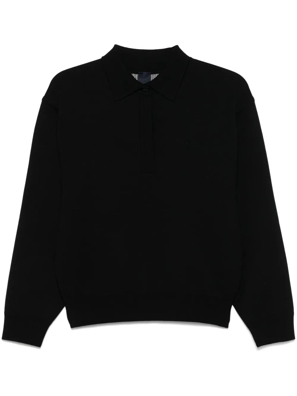 Logo-Embossed Polo Top