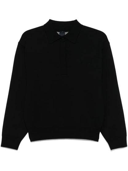 Logo-Embossed Polo Top