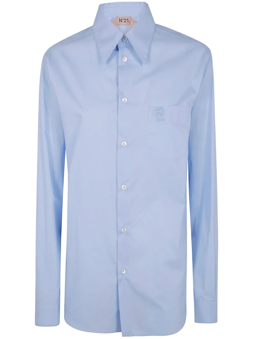 Logo-Embroidered Button-Up Shirt