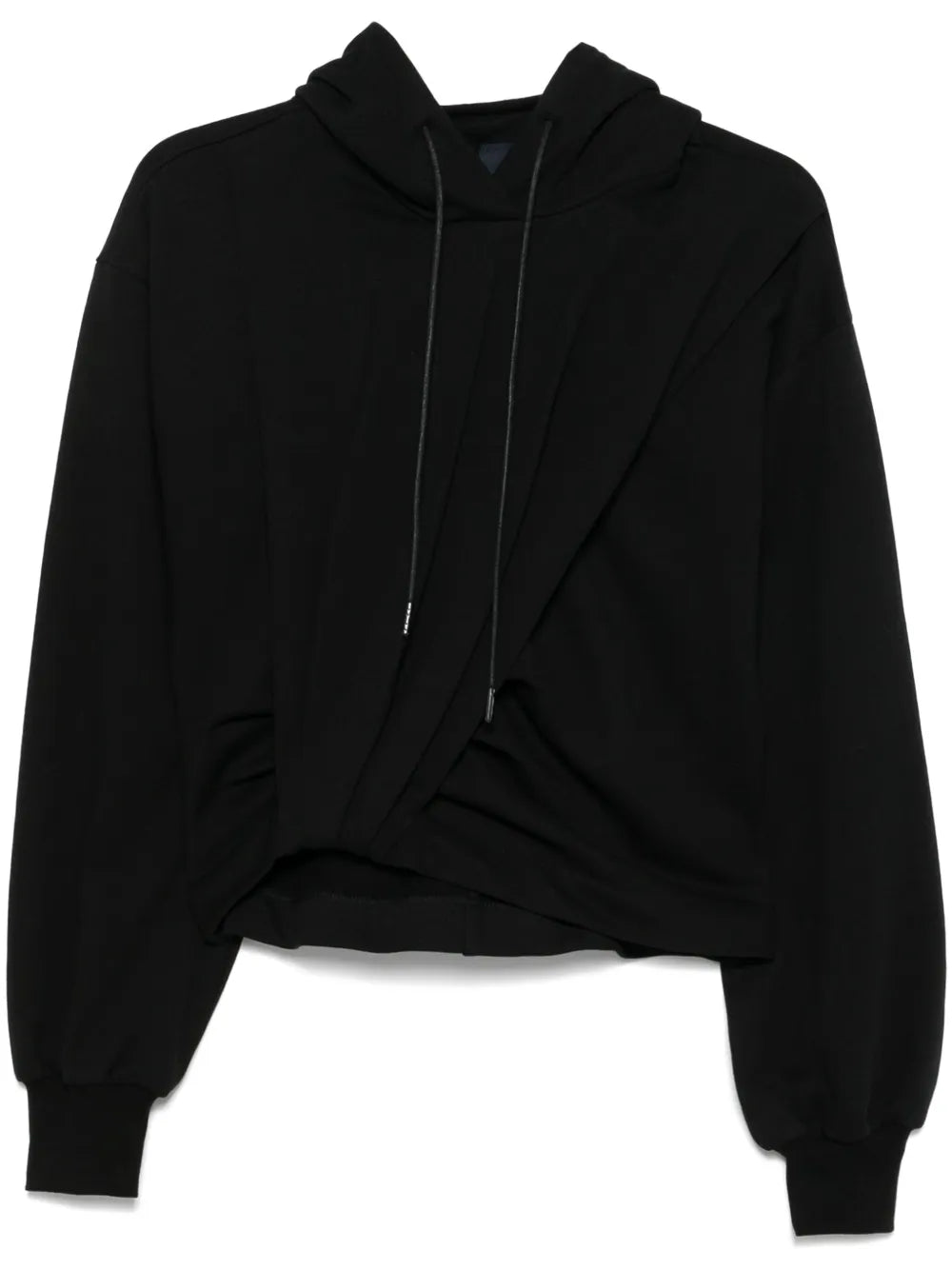 Pleat-Detail Hoodie