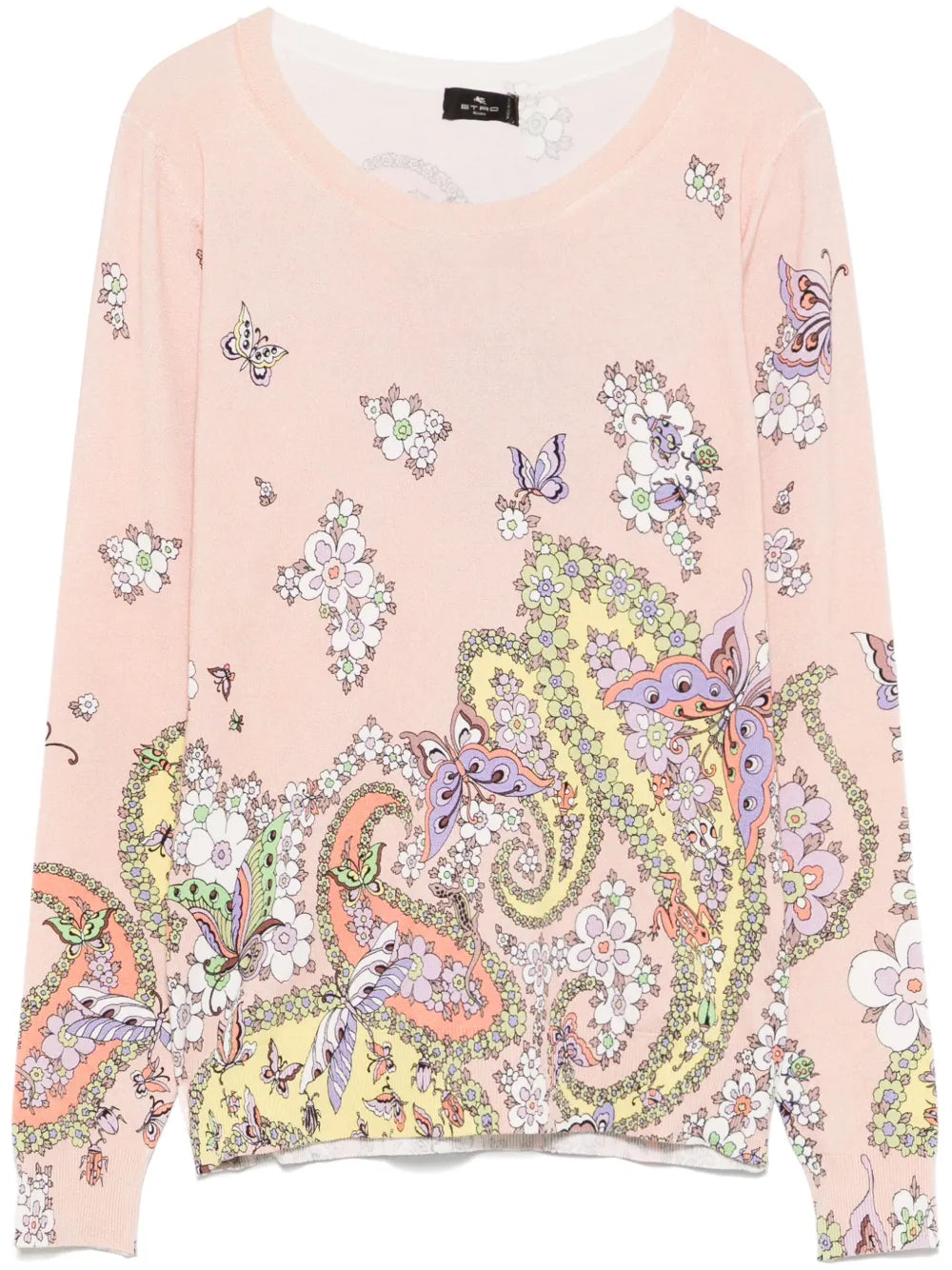 Floral-Print Sweater