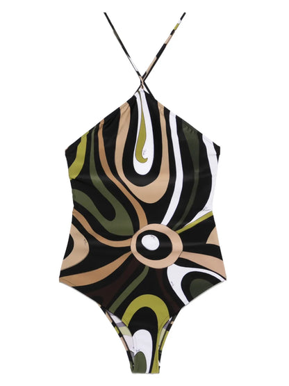 Marmo-Print Swimsuit