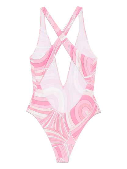 Marmo-Print Swimsuit