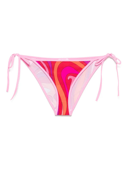 Marmo-Print Bikini Bottoms
