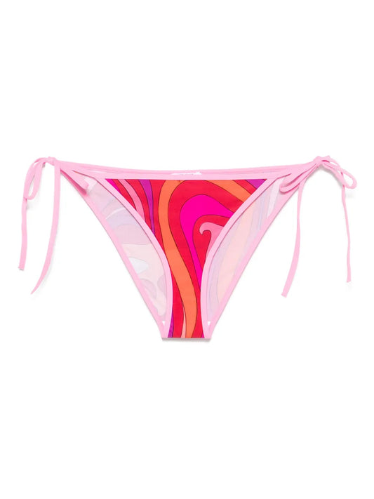 Marmo-Print Bikini Bottoms