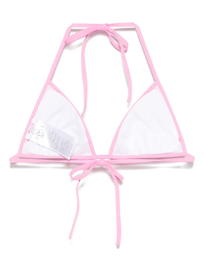Marmo-Print Bikini Top